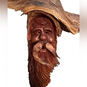 Vintage Original Forest Gnome Wood Signed CK Craig Knox German Folk Art 12" Tall